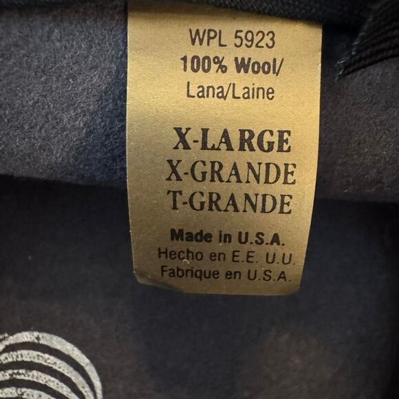 Sheplers by Bailey 100% Wool Fedora Hat XL Gray Western Style Made in USA - Picture 3 of 7